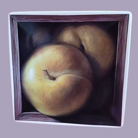 CIC by Jay Mercado Set Of 4 Ceramic Fruit-Themed Square Plates - Picture 4 of 13